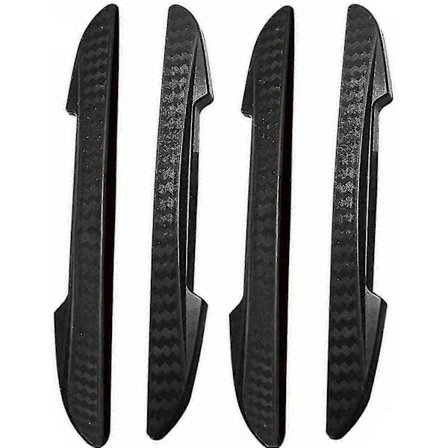 4 Stk. Dørkantbeskytter til Bil Sort Universal Bil Dør Beskyttere Kantbeskyttere Til Beskyttelse Mod Ridser, Stød Og Skrammer Gummi Kant Tri