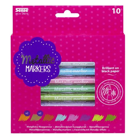 SENSE Fiberpenna Metallic 10/fp - Lyreco - Skola och förskola - Pennor och tillbehör - Fiberpennor - Special