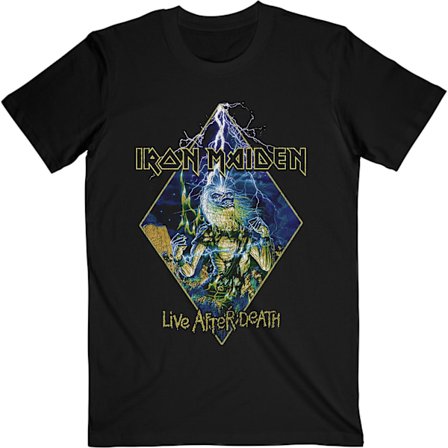 Iron Maiden Unisex Adult Live After Death Diamond T-Shirt XXL B
