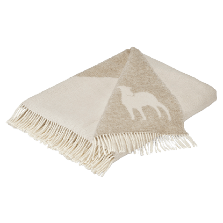 Shepherd Lennie Filtar & plädar Unisex Beige 140x240 cm