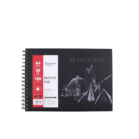 Luonnoslehtiö - Minimalistinen kovakantinen piirustuslehtiö A4