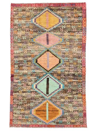 Dywan Moroccan Berber - Afghanistan 119X194 Brunatny/Pomarańczowy (Wełna, Afganistan)