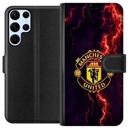 Kompatibelt Lommeboketui til Samsung Galaxy S24 Ultra Manchester United