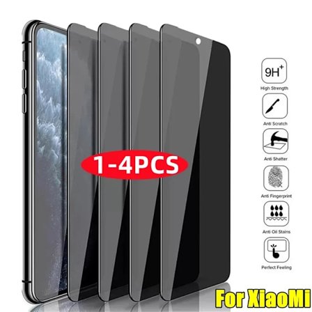 4 st Anti-spion Glass Sekretesskydd för Xiaomi Poco M3 Pro 5G