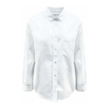 Golden Goose, Cotton Shirt Biały, Kobieta, Rozmiar: L