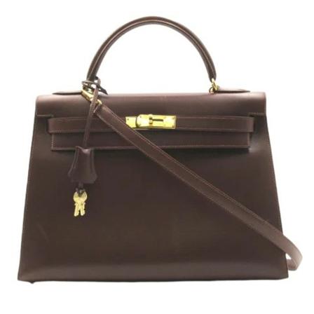 Hermès Vintage Pre-owned Læder hndtasker Brun, Dame Vintage Tasker, Størrelse: ONE Size