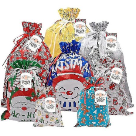 30 st Dragsko Julväskor Blandade Julklappsväskor 10 Designer Julklappsväskor Slumpmässigt Mönster