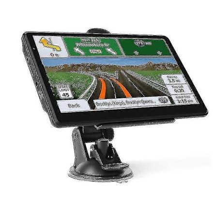 Bil Lastbil GPS Navigation - Livstids Gratis Kartuppdateringar, Röstvägledning Och Varningar För Hastighetskameror, 7-tums Pekskärm Bil GPS Enhet 