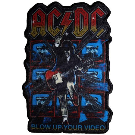 ACDC Blow Up Your Video Applikation Strykmärke One Size Svart/Blå