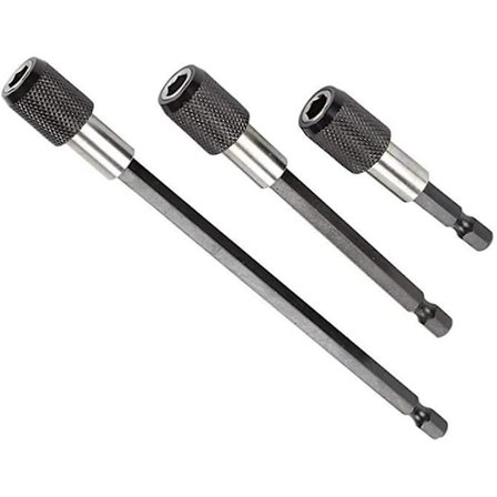 3 kappaleen sarja kuusikulmavartisia magneettisia ruuvimeisselin teriä 60mm 100mm 150mm