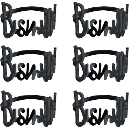 6 st servettringar, bokstavsmetall servettring alfabet servett B