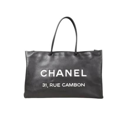 Chanel Vintage Pre-owned Tote Tass , Zwart , Dames , Maat: ONE Size Vintage Tassen