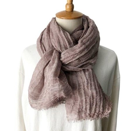Scarves i bomull och linne för män och kvinnor - Rosa
