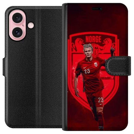 Apple iPhone 16 Tegnebogsetui Erling Haaland Manchester City Norge fodbold målmaskine angriber stærk fysik hastighed og kliniske afslutninger der do