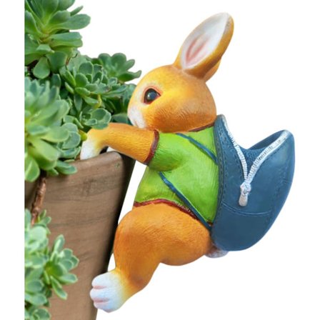 Växtdekorationer för krukor, Växtkrukor - Små kaninkrukor i harts för växter - Kreativa simuleringslandskapsornament, Bonsaitillbehör