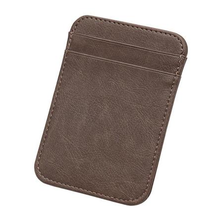 Vertikal korthållare i konstläder - Olika färger Dark brown