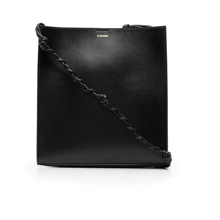 Jil Sander Tangle Crossbody Taske Sort, Dame Skuldertasker, Størrelse: ONE Size