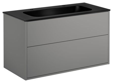 Gustavsberg Artic Kommod 100 cm, med tvättställ, 2 st bl.hål, Badrum