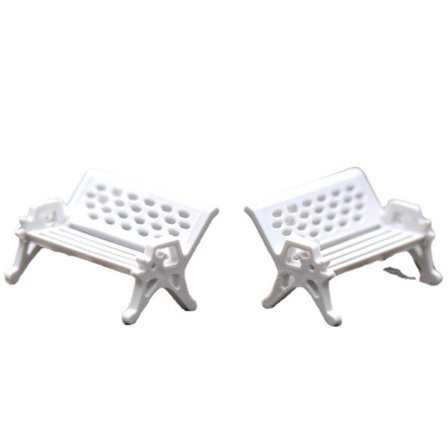 3-osainen puistonpenkkikoristesetti