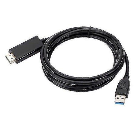 1,8 m USB till HDMI-adapterkabel USB 2.0 Typ A hane till HDMI hane - Perfekt