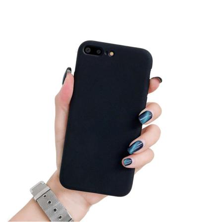Iphone 7/8 Plus Ultratunn Silikonskal - Svart - Fler Färger Svart