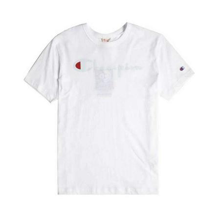 Champion, Reverse Weave Crewneck T-shirt Wit, Heren, Maat:L