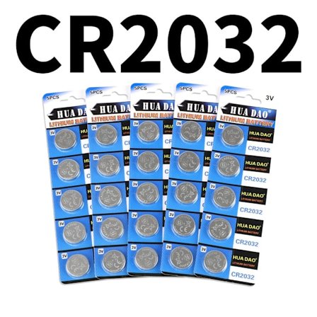 HUADAO CR2032 3V litiumparisto 200mAh suuri kapasiteetti kellolle, lelulle, laskimelle, auton avaimelle, kaukosäätimelle, DL2032,5004LC, pitkäkestoise