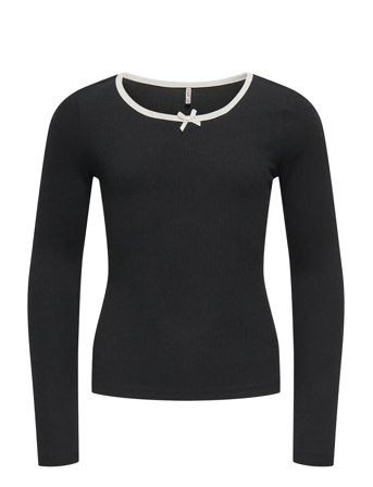 Kogsofia L/S Bow Top Jrs Black Kids Only