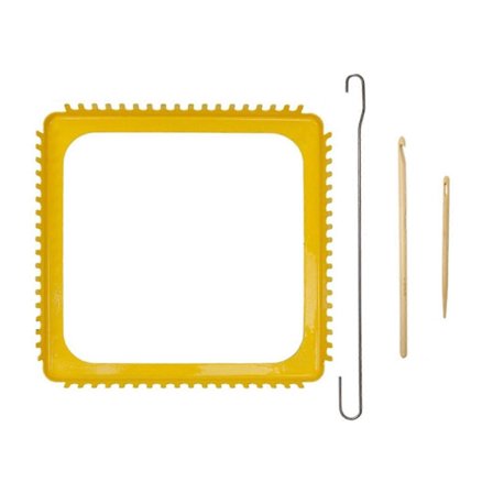 18 Tænder Vævesæt Strikkesæt Firkantet Strikketilbehør til DIY Ref: 2080