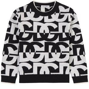 Kids - Dolce & Gabbana Branded Intarsia Jumper Black 12-18 Months - Jumpers and knitwear - 12-18 months - Black