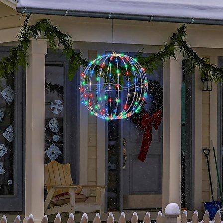 Ulko-/sisäkäyttöön sopiva LED-jouluvalopallo, metalliset lämpimät LED-valot joulukoristeisiin