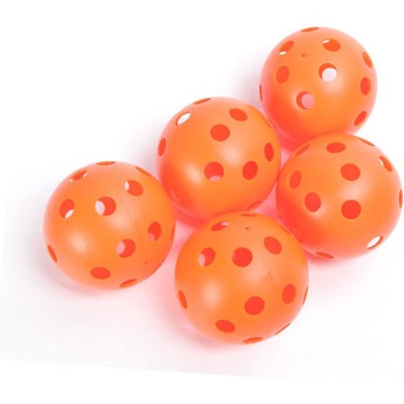 6 stk. Børne Golf Pickleball Tilbehør Golfbolde til Børn Træningshjælp Golf Tilbehør Hule Perforerede Golfbolde Bold Sæt Bold til Indendørs Pl