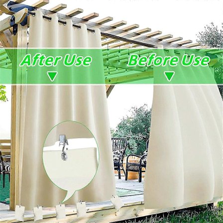 8 Pakk Utendørs Gardinvekter, 425g Utendørs Gardin Sandsekk Vektposer Draperingsvekter Bunn Cu (FMY)