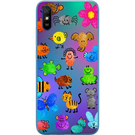 Kompatibel Mobilcover til Xiaomi Redmi 9AT Little Scribble Friends