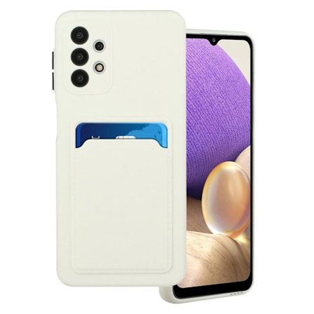 Card Holder Cover til Samsung Galaxy A32 5g - Hvid
