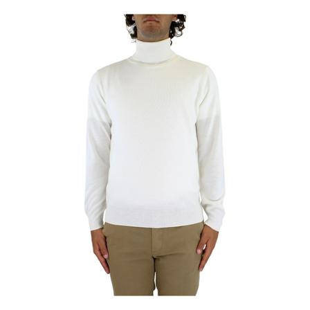 Kangra Turtlenecks vit, Herr Stickade tröjor, Herr, Storlek: L