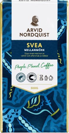 ARVID NORDQUIST Kaffe Svea Mellanrost 500g - Lyreco - Kök och servering - Kaffe och te - Bryggkaffe
