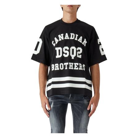 Dsquared2 T-shirt , Zwart , Heren , Maat: L