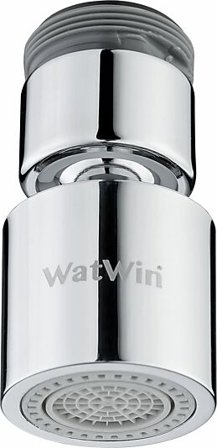 Vannsparende strålesamler med kuleledd