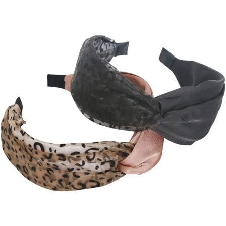 2 st. Damhårband Boho Hårscarf Wrap Tie Bow Tie Håraccessoar