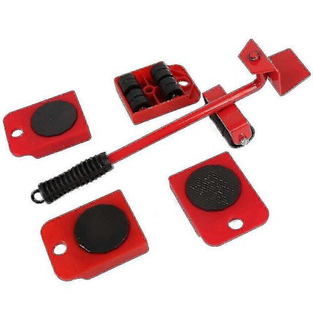 Möbellyftare Flyttverktyg Set Kraftig Möbeltransport Växel Hjul Flyttande Slider