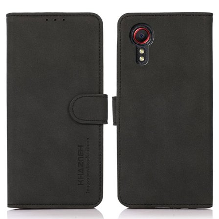 SKALO Samsung Xcover 7 KHAZNEH Plånboksfodral i PU-Läder - Svart