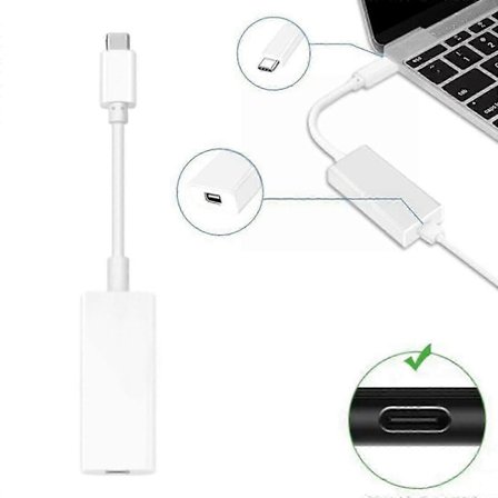 Thunderbolt 3 til Thunderbolt 2 Adapterkabel for MacBook Air og Pro