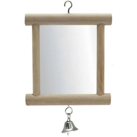 Lemmikkilinnun peili kellolla, interaktiivinen papukaijalelu, papukaija ara -peili