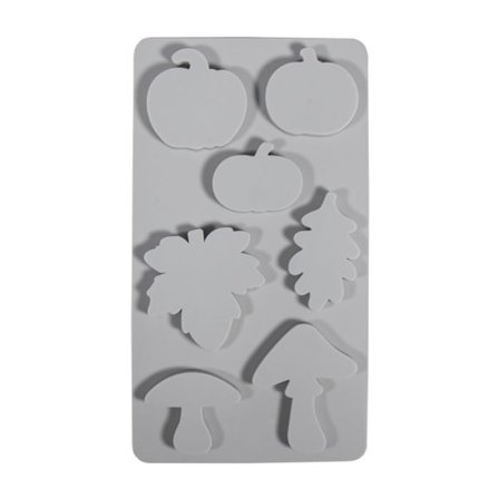 Silikonform - Svamp, pumpor och löv - 7 former