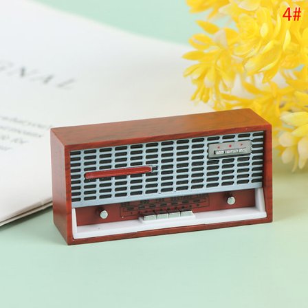 1:12 Dukkehus Miniature Radio Model Optager Afspiller Legetøjsdukke F