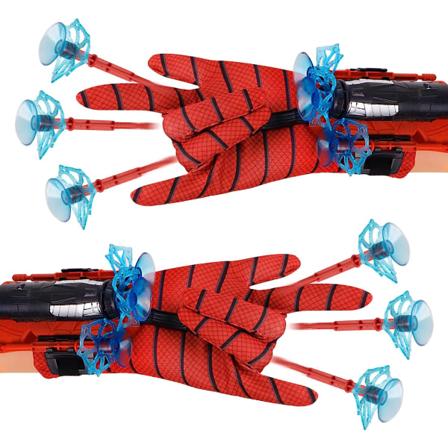 2 sæt Spider Web Shooter, Spider Launcher Wrist Legetøj Sæt Indeholder 2 Handsker, 2 Launcher, 12 Sugekop Dart