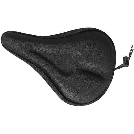 Komfortabel silikon sykkelsetetrekk med trekktau - Supermyk silikon sykkelsete - Fjellsports, terrengsykkel, treningsykkel, anti-skli