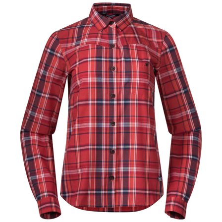 Bergans Kikut Women's Shirt Women long-sleeved shirts Red XS