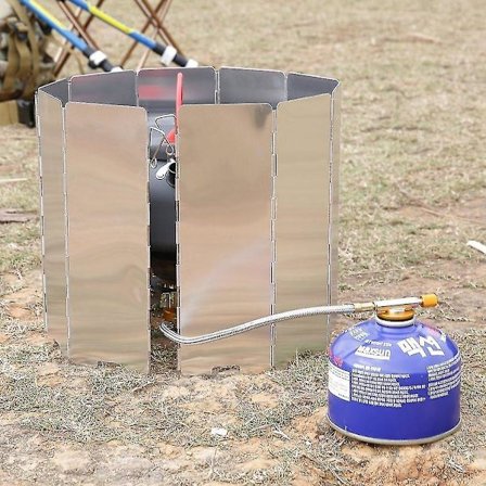 Vindskydd för Campingkök Vikbart Spis BBQ Picknick